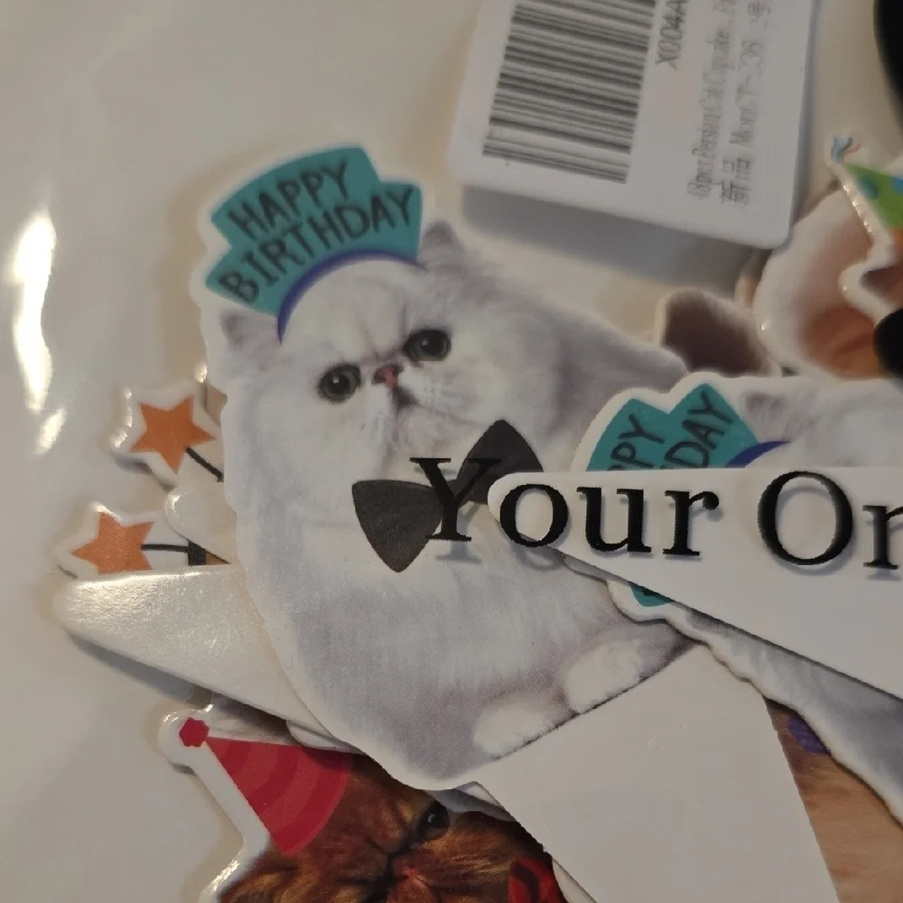 Persian Cat Cupcake Picks